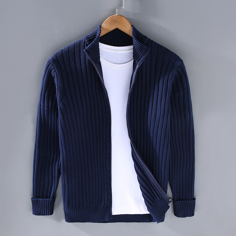 Brant - Cardigan en coton pour hommes, style décontracté