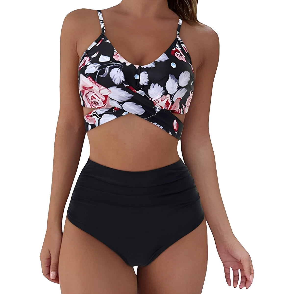 Rosie - Bikini élégant à taille haute pour femmes