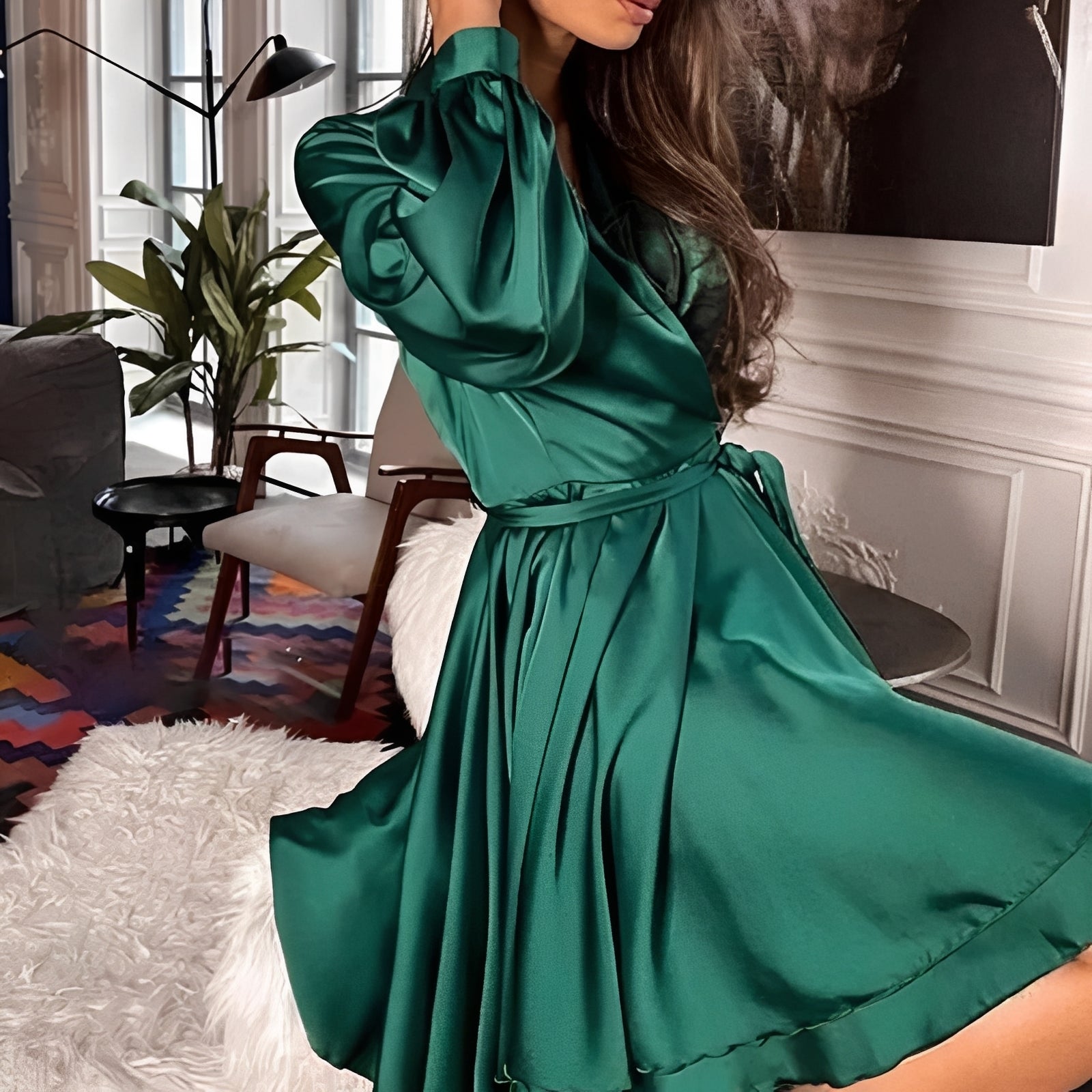 Amira - Robe élégante à manches longues pour femmes