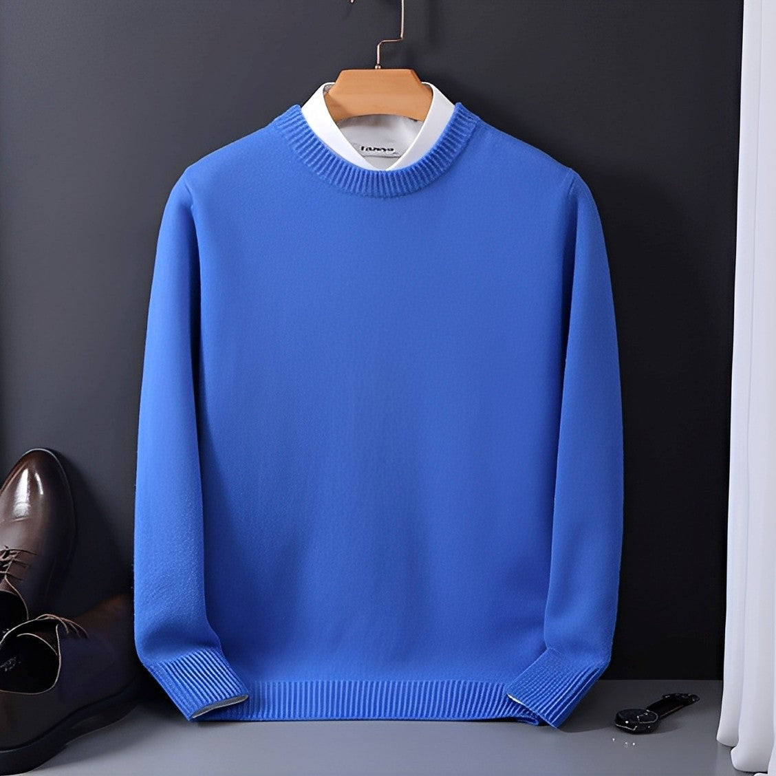Inigo - Mode, pull large en cachemire pour hommes