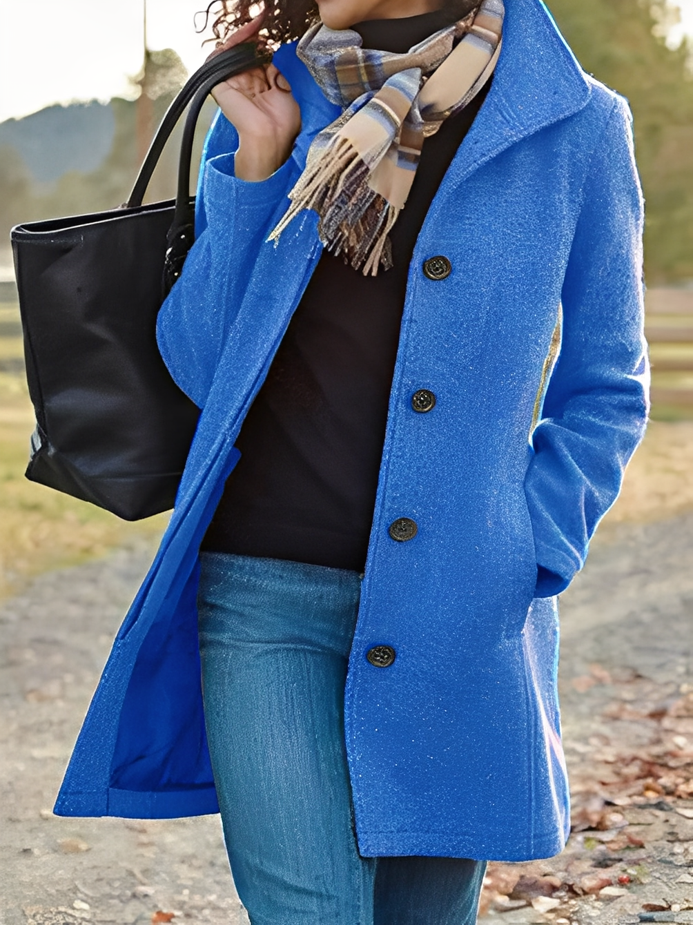 Jaclyn - Manteau polyvalent en tweed moderne pour femmes