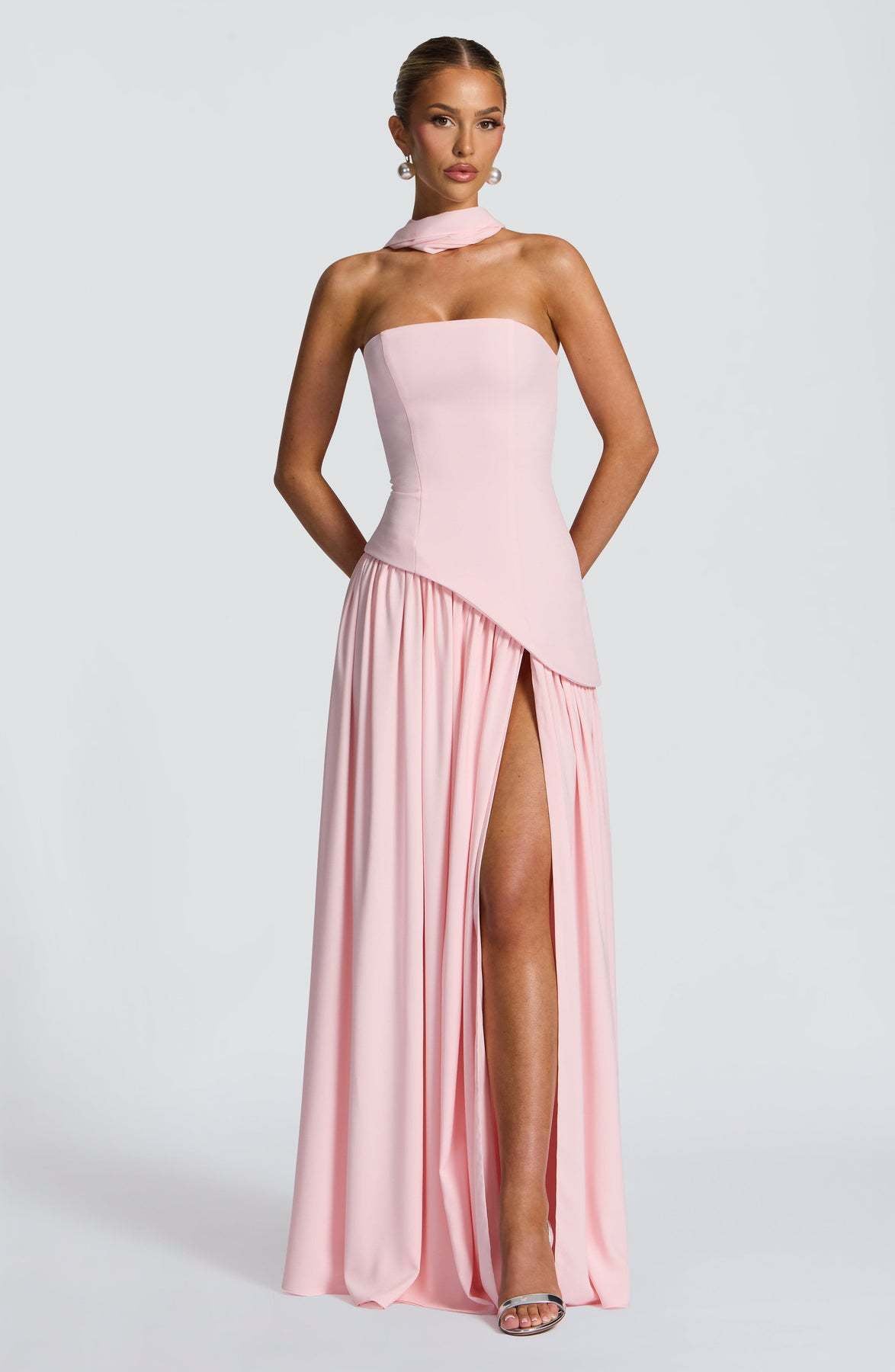 Maggie - Robe longue élégante avec haut tube pour femmes