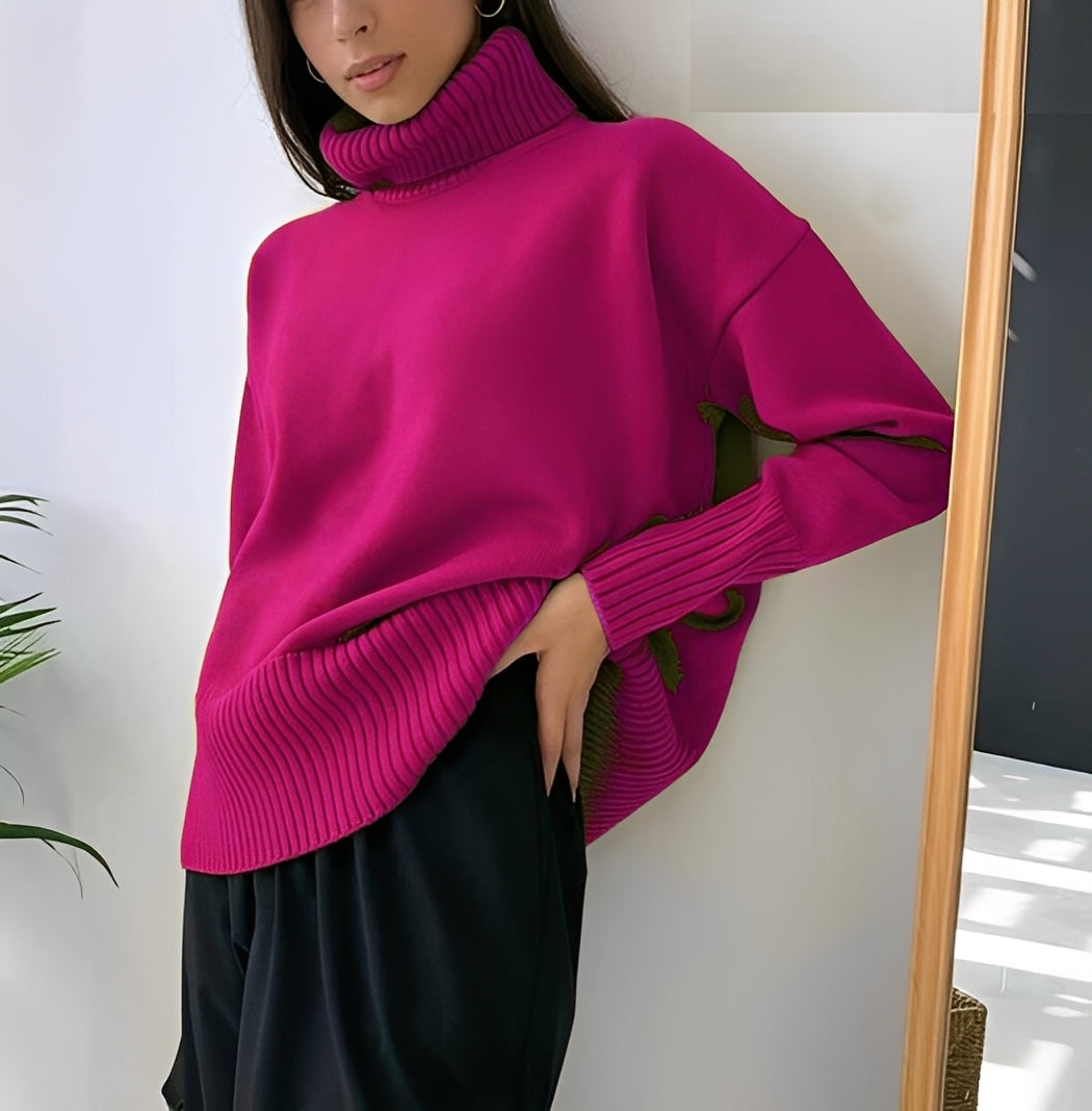 Lucinde - Winter Oversized Turtleneck Sweaters for Women