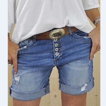 Wilda - Shorts en denim déchirés