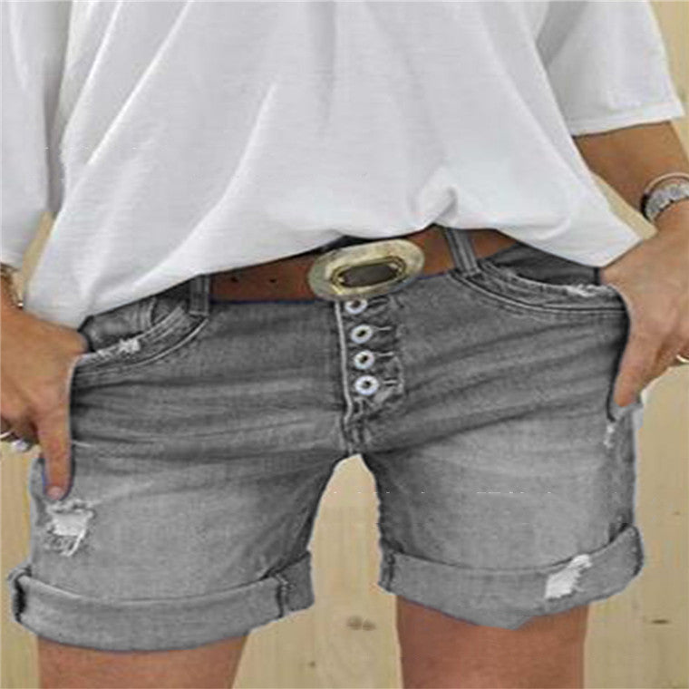 Wilda - Shorts en denim déchirés