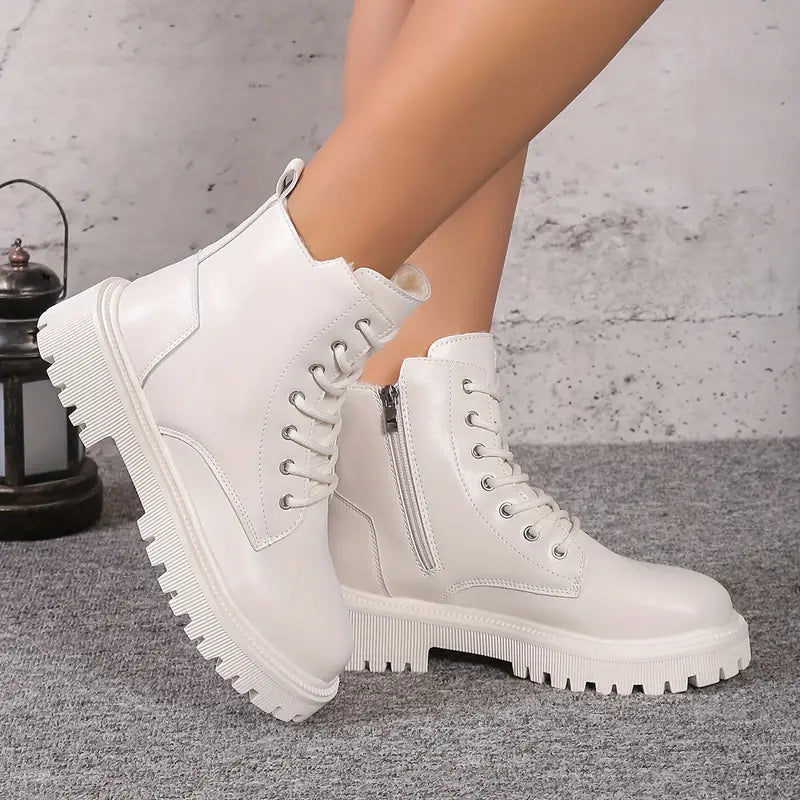 Keelin – Bottes à plateforme avec peluche