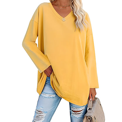 Laëtitia - Elegant loose long-sleeved blouse for women