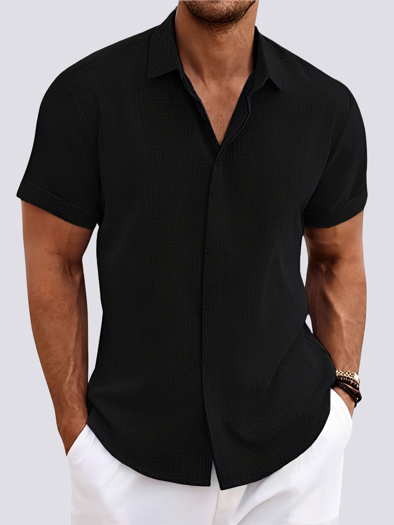 Dale - Chemise décontractée et ample pour hommes