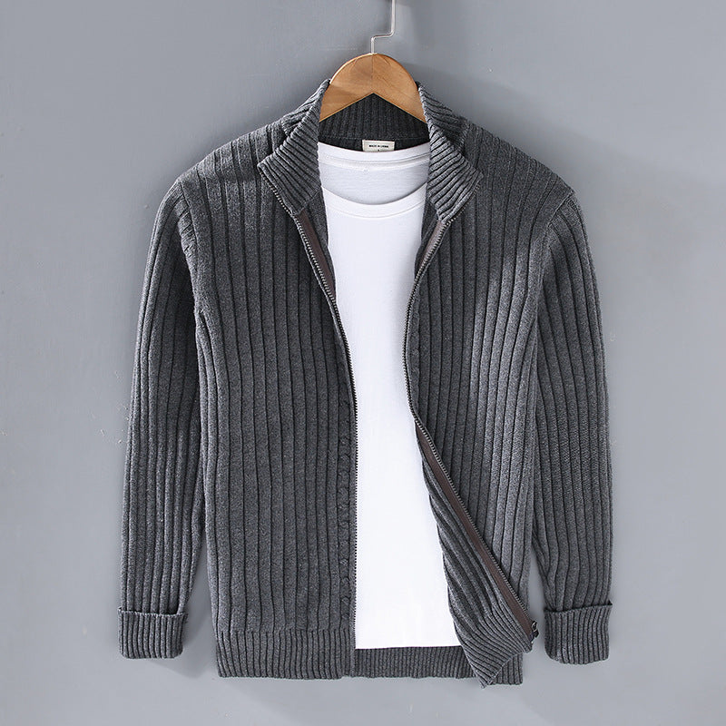 Brant - Cardigan en coton pour hommes, style décontracté