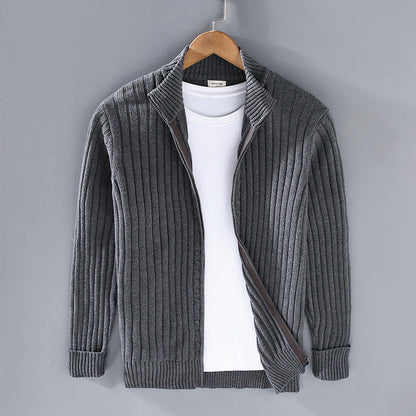 Brant - Cardigan en coton pour hommes, style décontracté