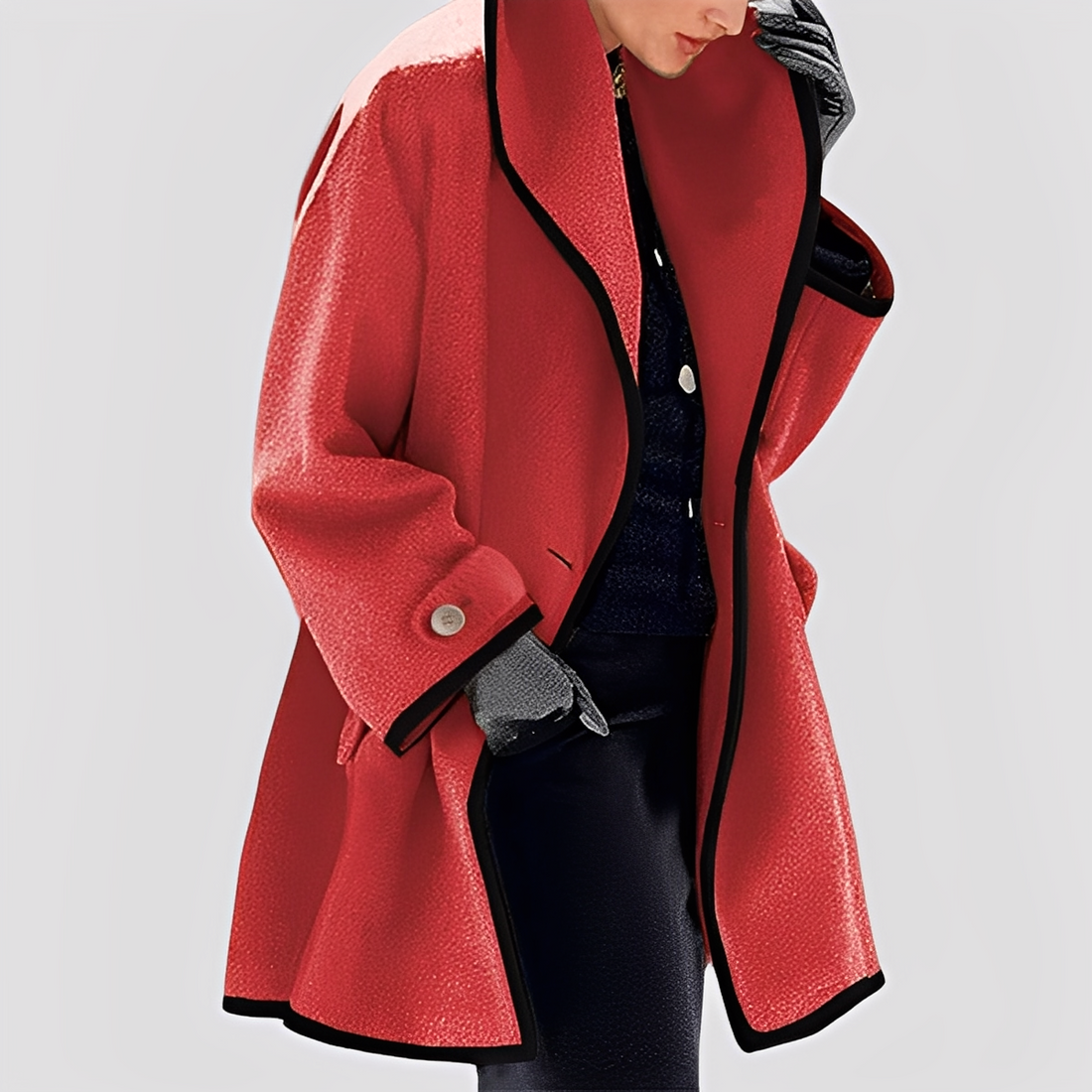 Abigale - Trench-coat moderne avec capuche pour femmes