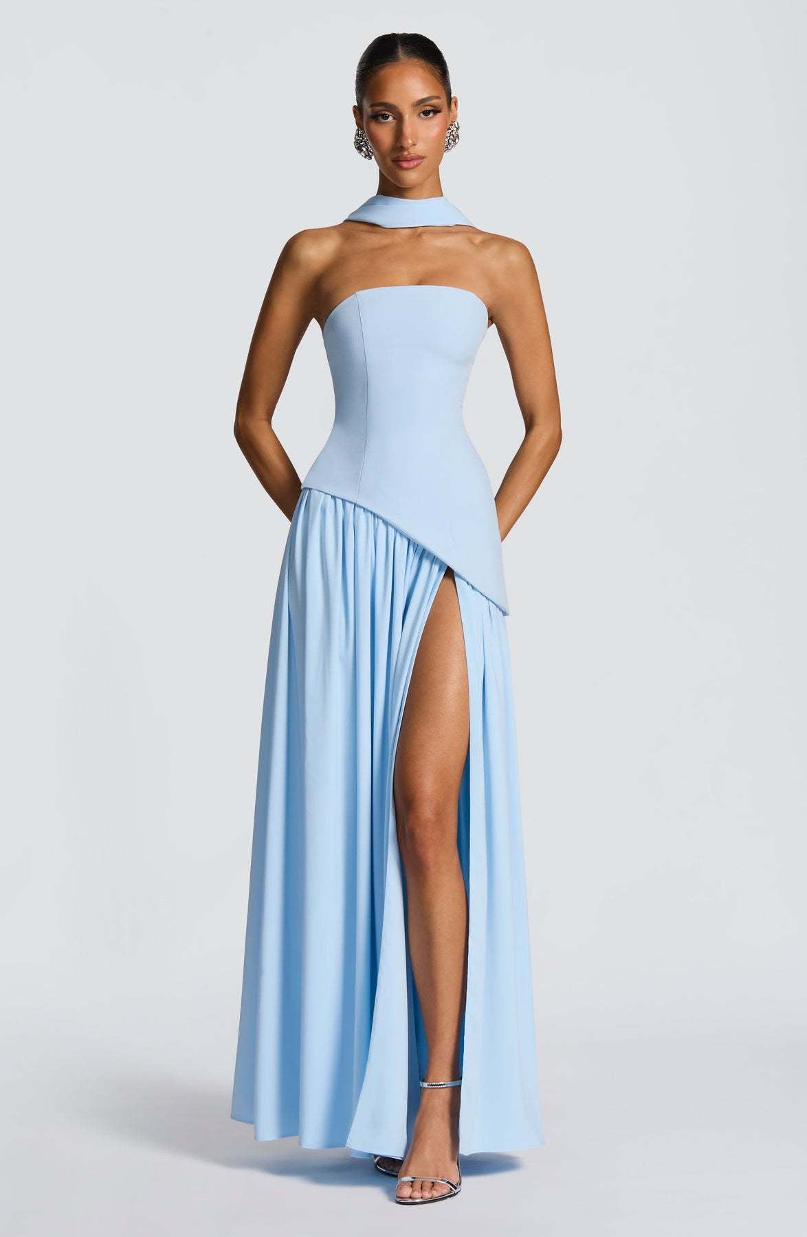 Maggie - Robe longue élégante avec haut tube pour femmes