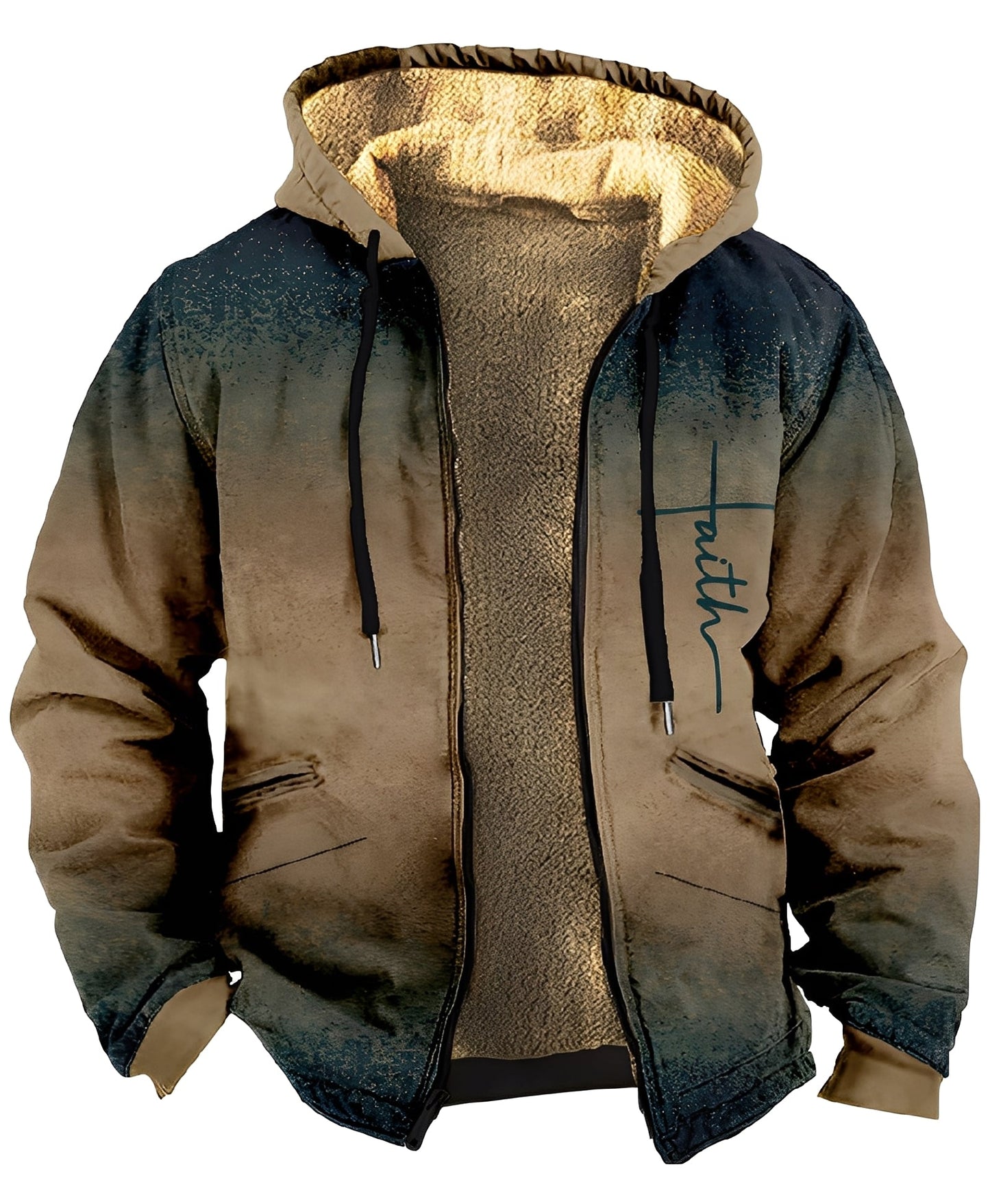 Mervin - Sweat à capuche homme en velours coloré