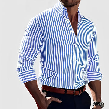 Robbins - Chemise décontractée rayée à manches longues