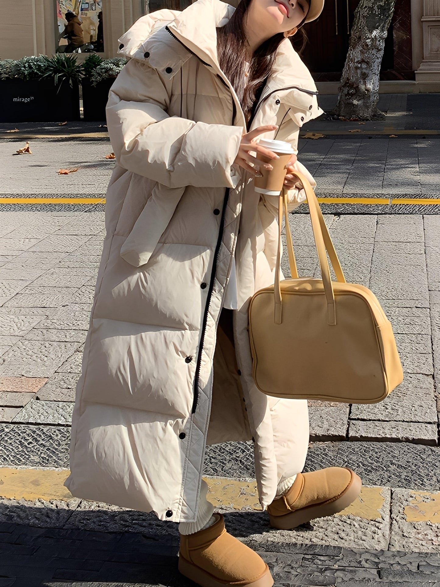 Hazel - Manteau long tendance pour femmes