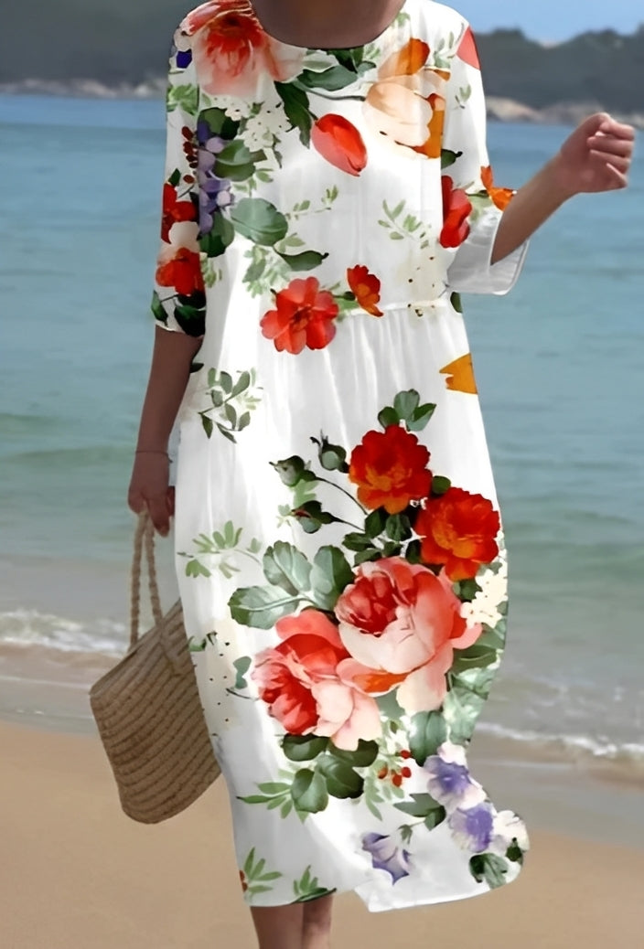 Lowri - Robe chic avec imprimé floral pour femmes