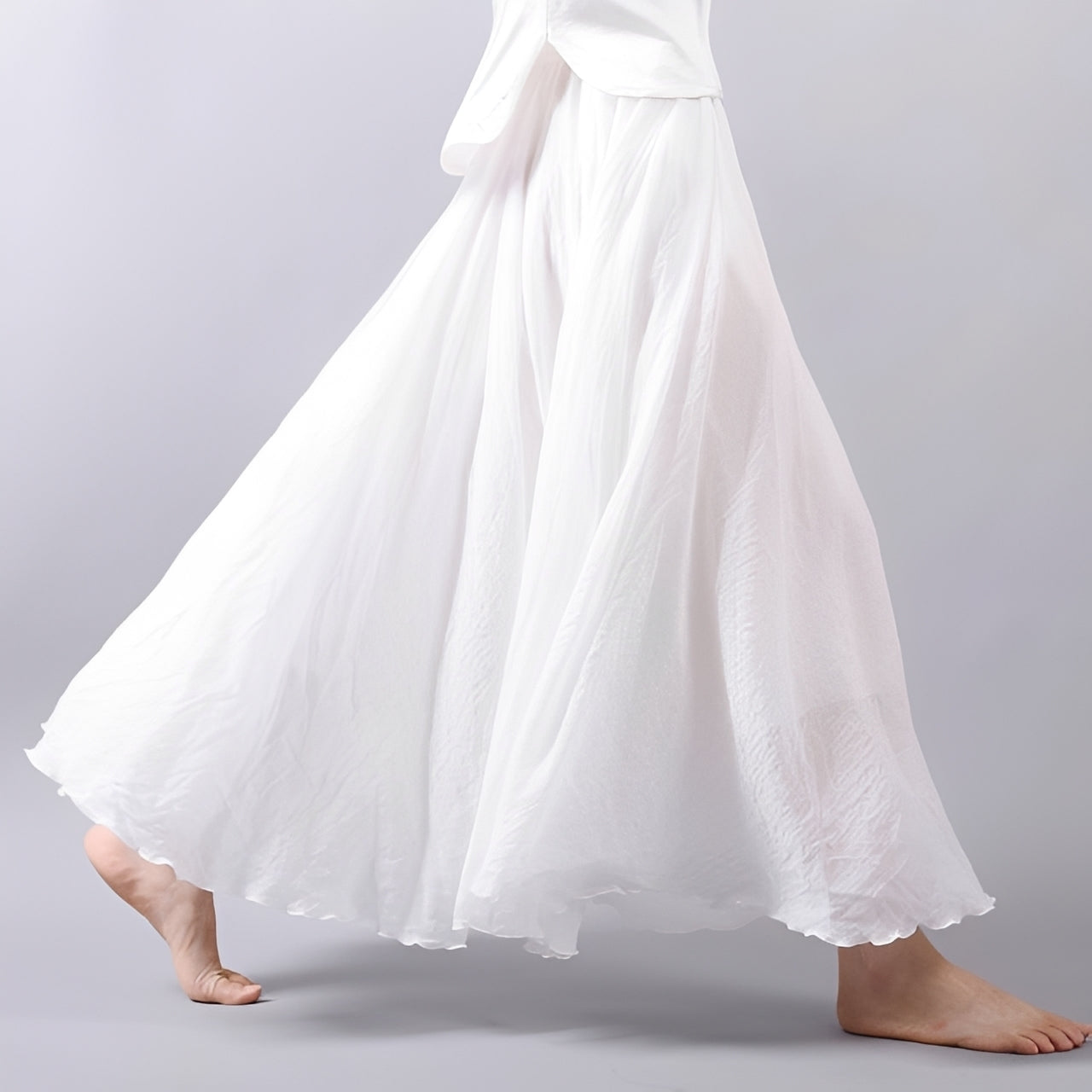 Alina - Jupe Maxi Bohème Aérienne