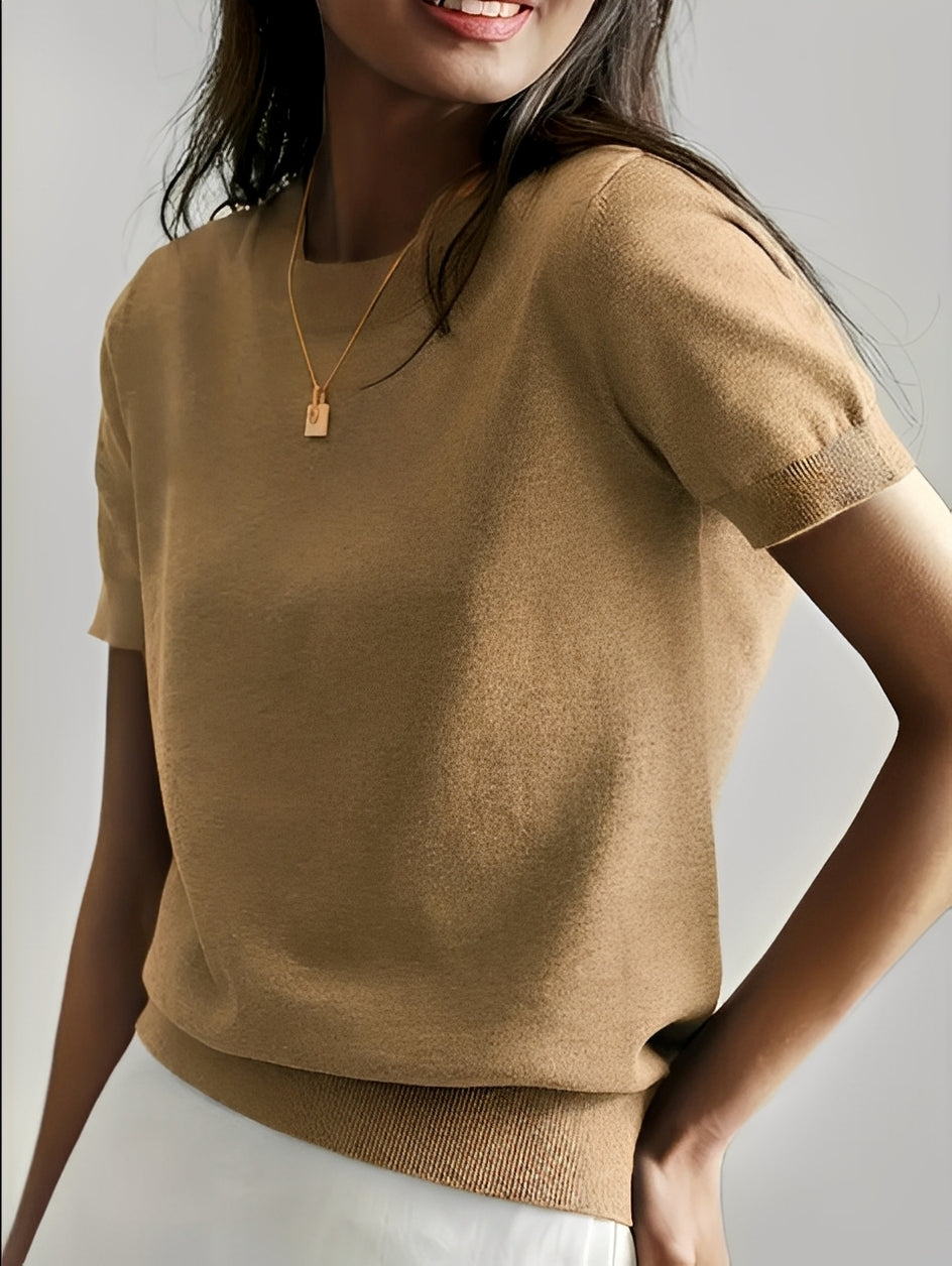 Molly - Blouse douce et relax à manches courtes pour femmes