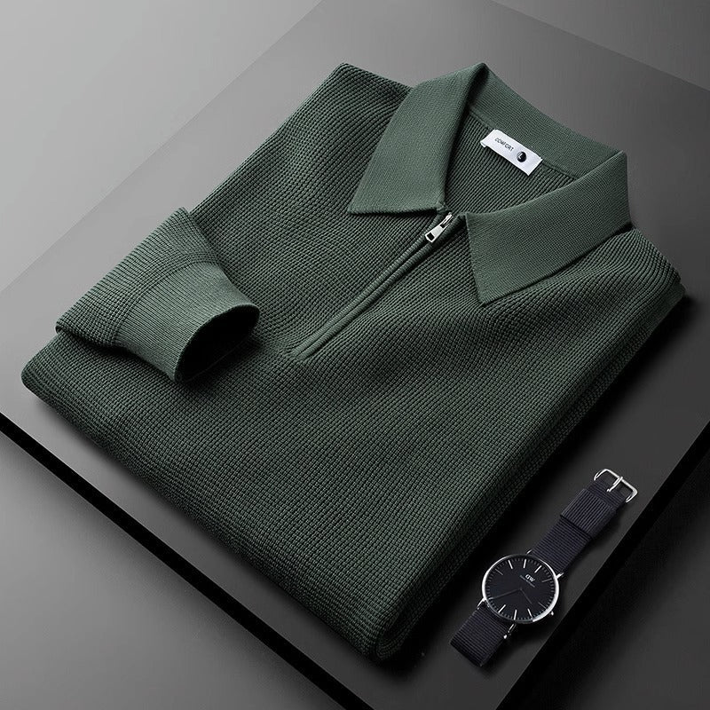Stevie - Pull chic avec motif gaufré pour hommes