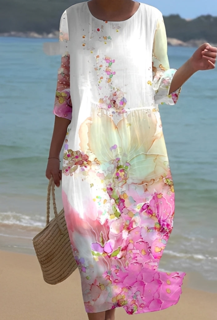 Lowri - Robe chic avec imprimé floral pour femmes
