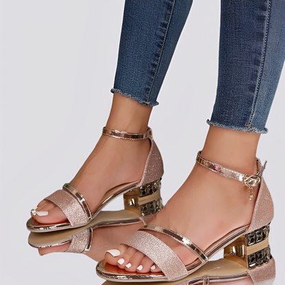 Samuel - Schicke Sandalen mit Glitzer für Damen