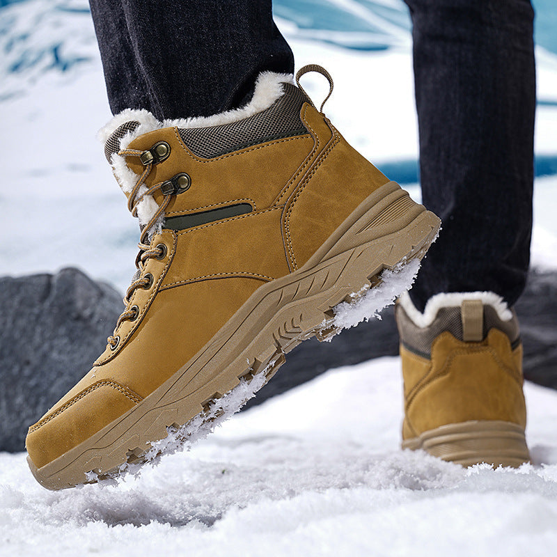 Franklin - Bottes d'extérieur chaudes pour hommes avec fourrure