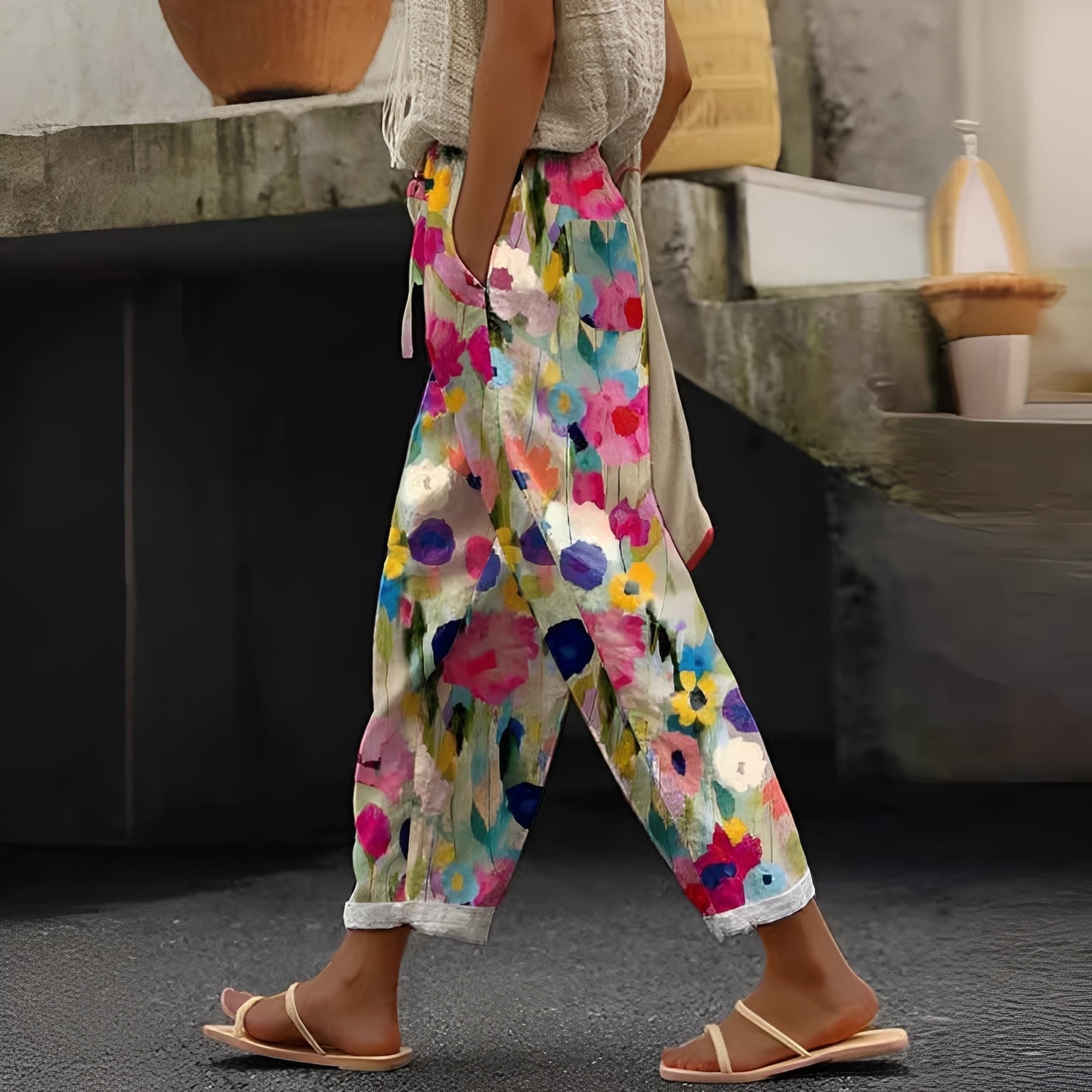 Tansy - Un pantalon d'été élégant pour femme