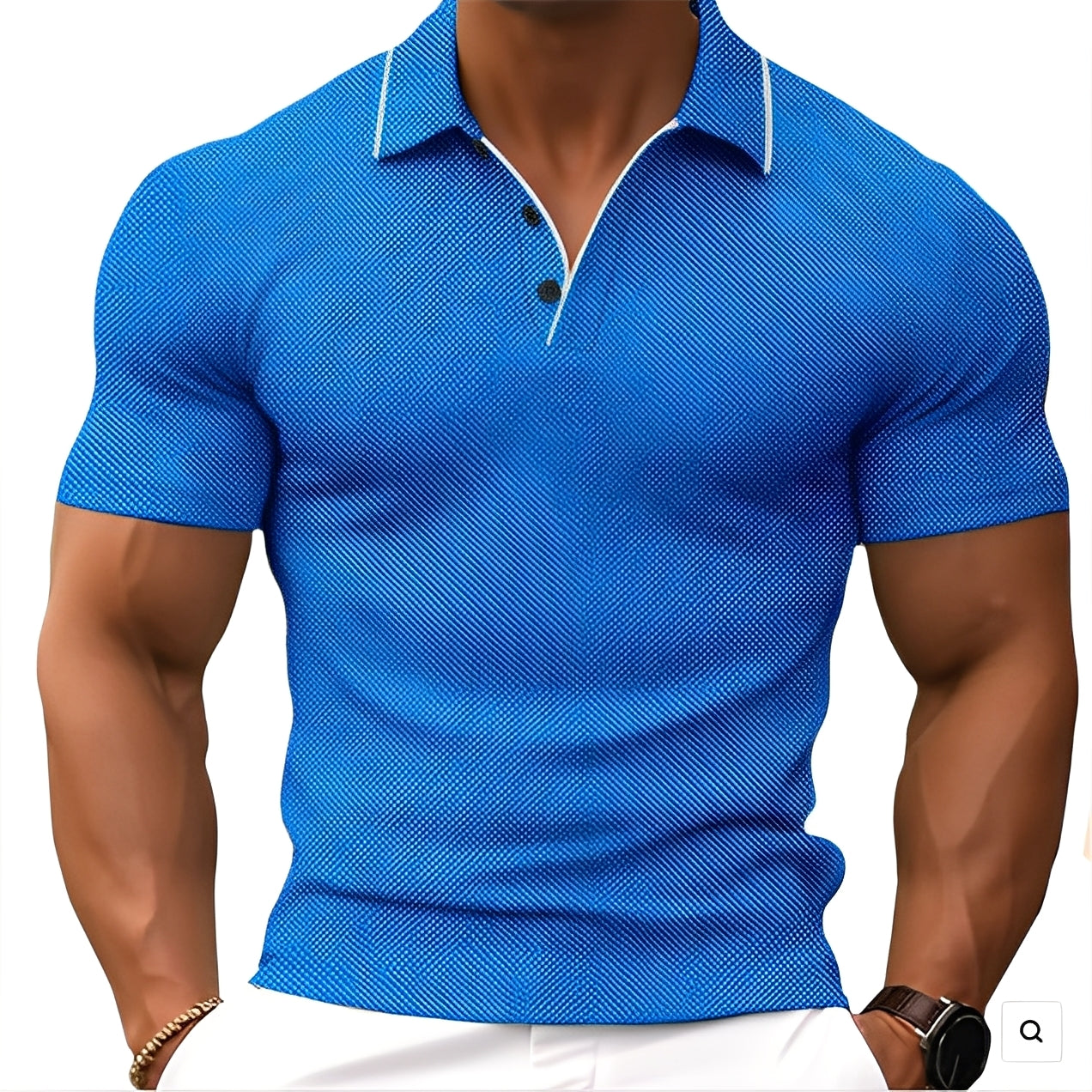 Florence - Polo homme relax avec boutons