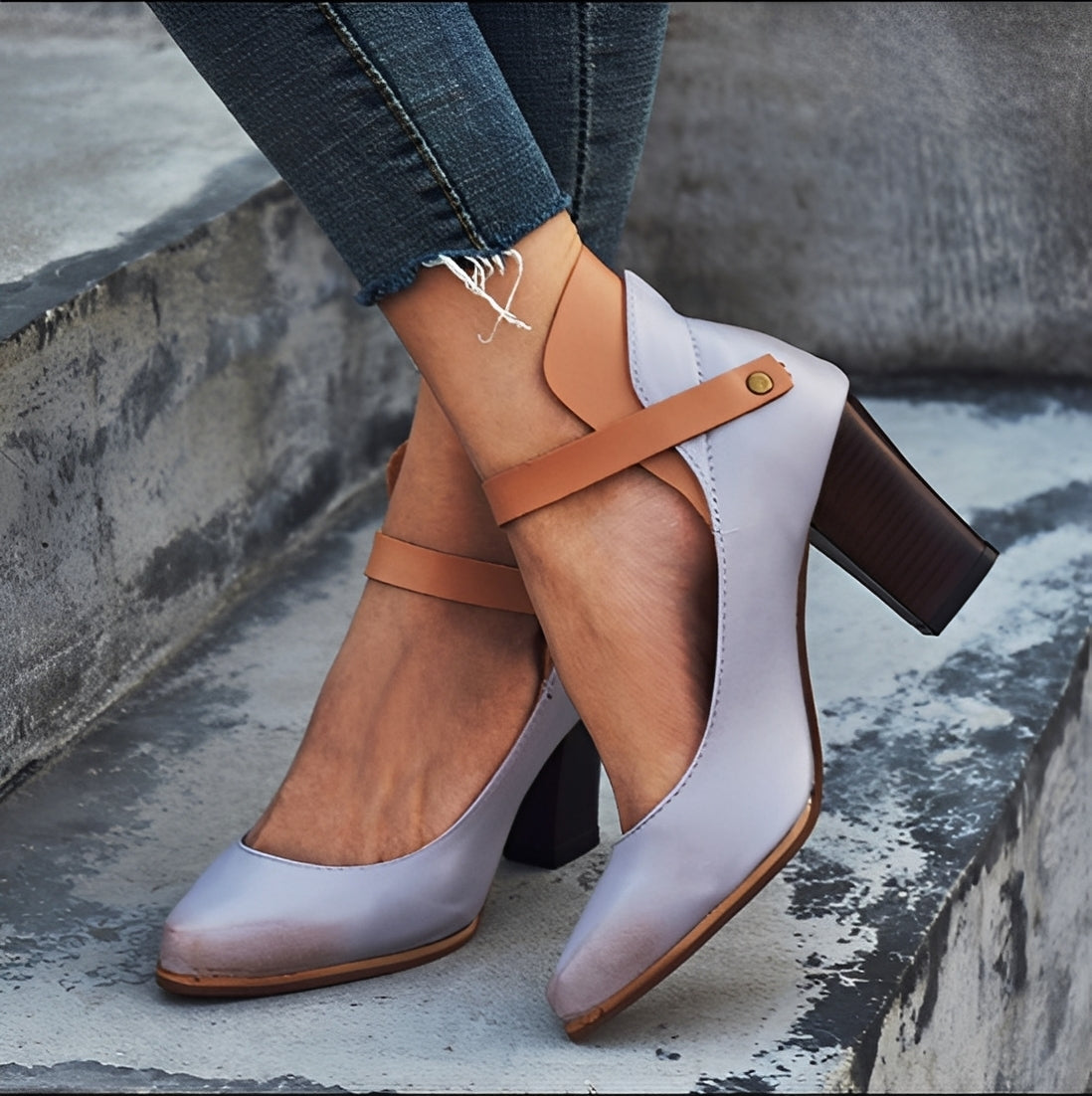 Irene - Sandales élégantes à talon épais pour femmes