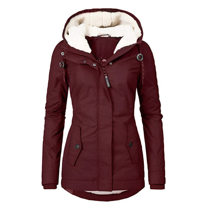 Earleen - Veste chaude en polaire Sherpa pour femmes