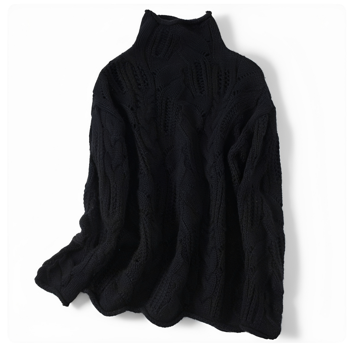 Lillie - Schicker Kaschmirpullover mit Stehkragen für Damen