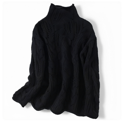 Lillie - Schicker Kaschmirpullover mit Stehkragen für Damen