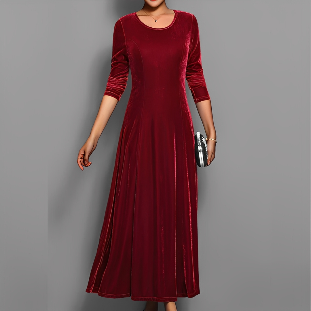 Mathilde - Robe habillée à manches longues pour femmes