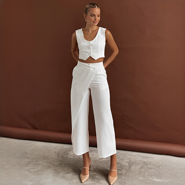 Agnes - Ensemble de Gilet et Pantalon à la Mode