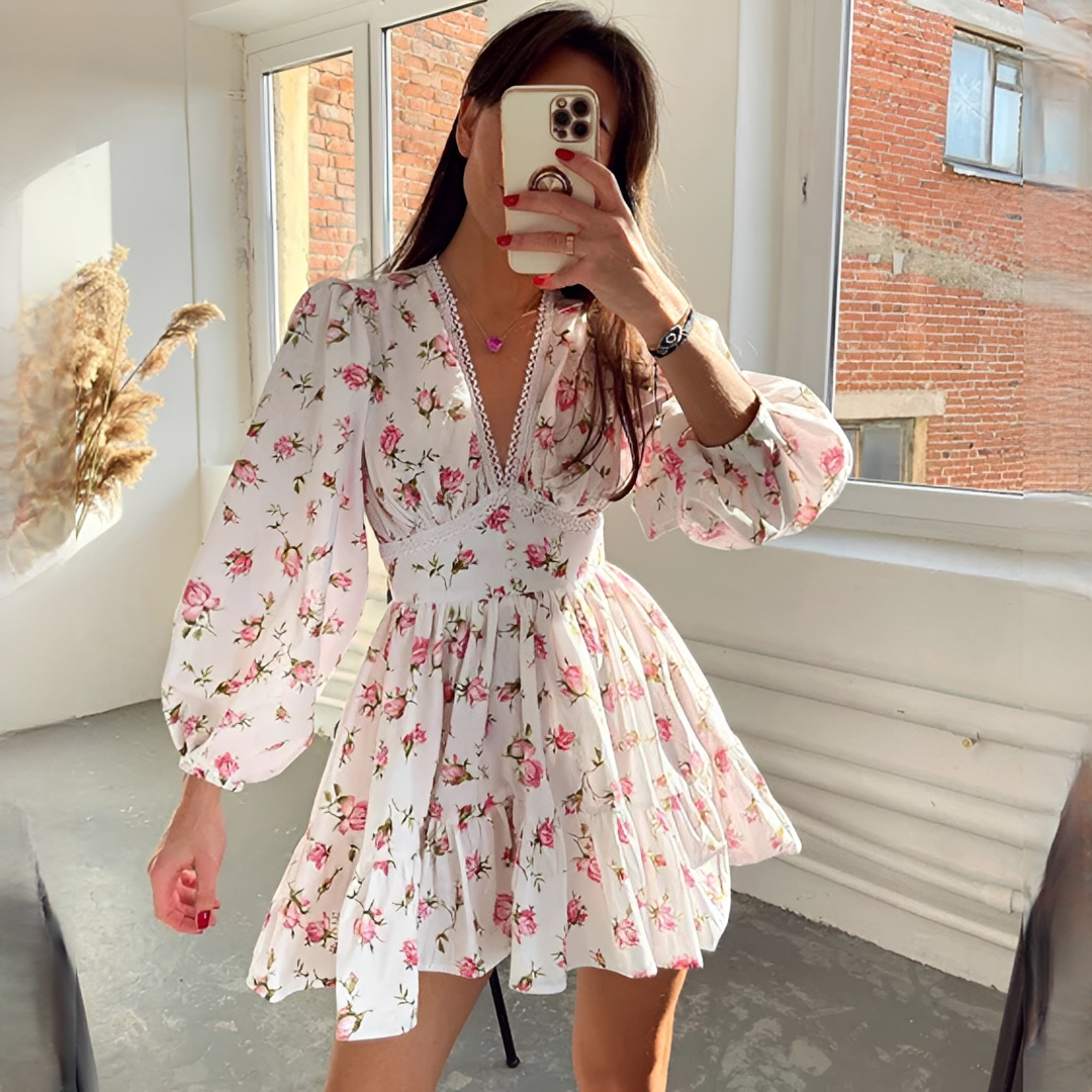 Jessamin - Robe d'été élégante à motifs floraux pour femme