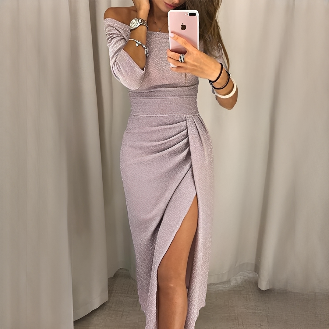 Cristy - Robe élégante à épaules dénudées pour femme