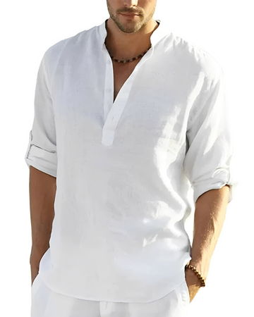 Tristan - Chemise confortable à col en V