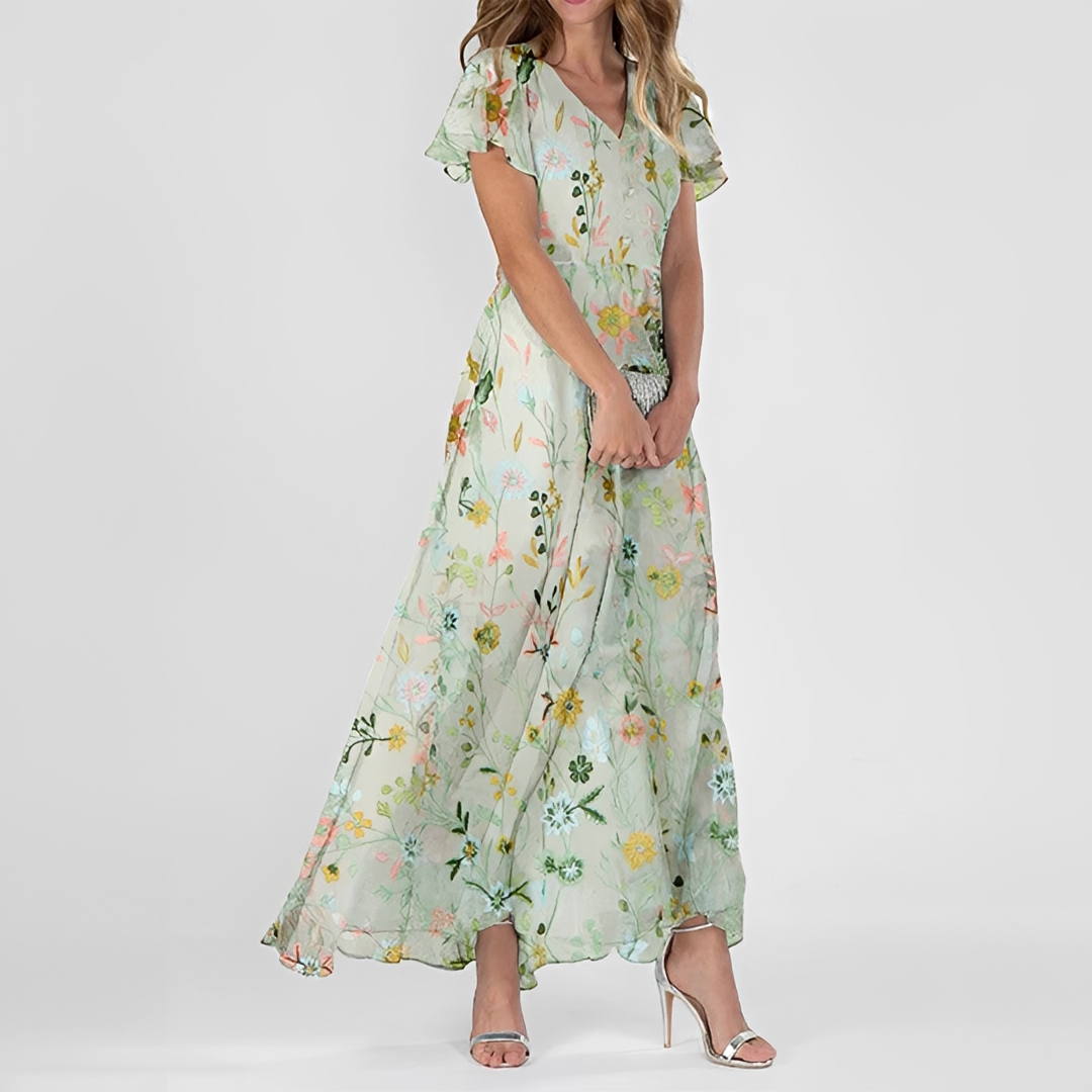 Lily - Robe maxi à fleurs élégante
