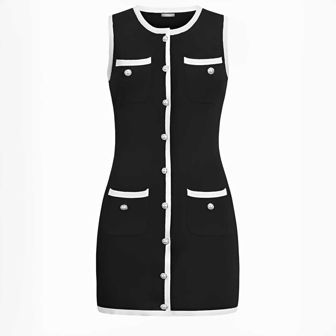 Delilah - Robe courte sans manches chic