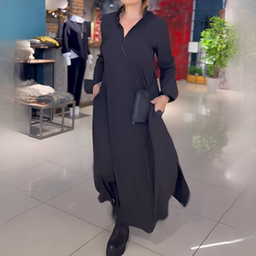 Cassie - Robe Décontractée à Manches Longues