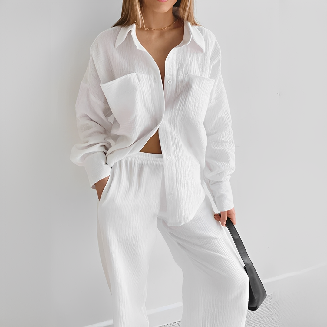Lucille - Tenue Relax Deux Pièces avec Pantalon