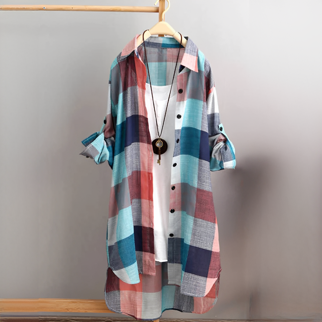 Janis - Chemise à Carreaux Coupe Ample