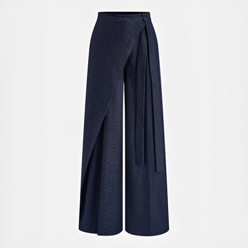 Leilani - Pantalon large asymétrique