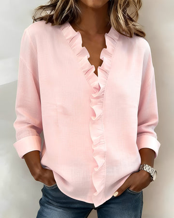 Marjorie - Blouse Élégante à Manches Longues