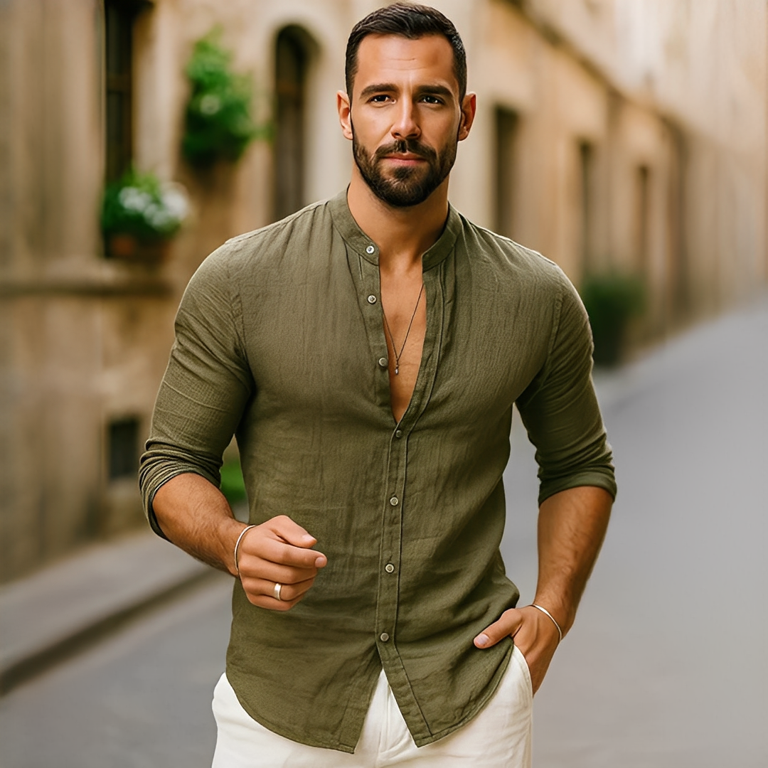 Findoco - Chemise homme confortable à manches longues