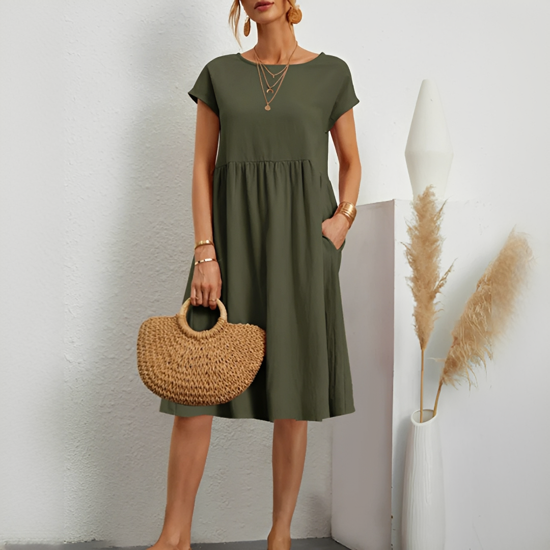 Evalyn - Robe midi élégante