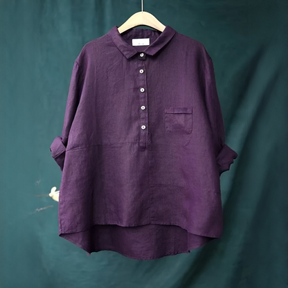 Annalie - Chemise décontractée à manches longues pour femmes