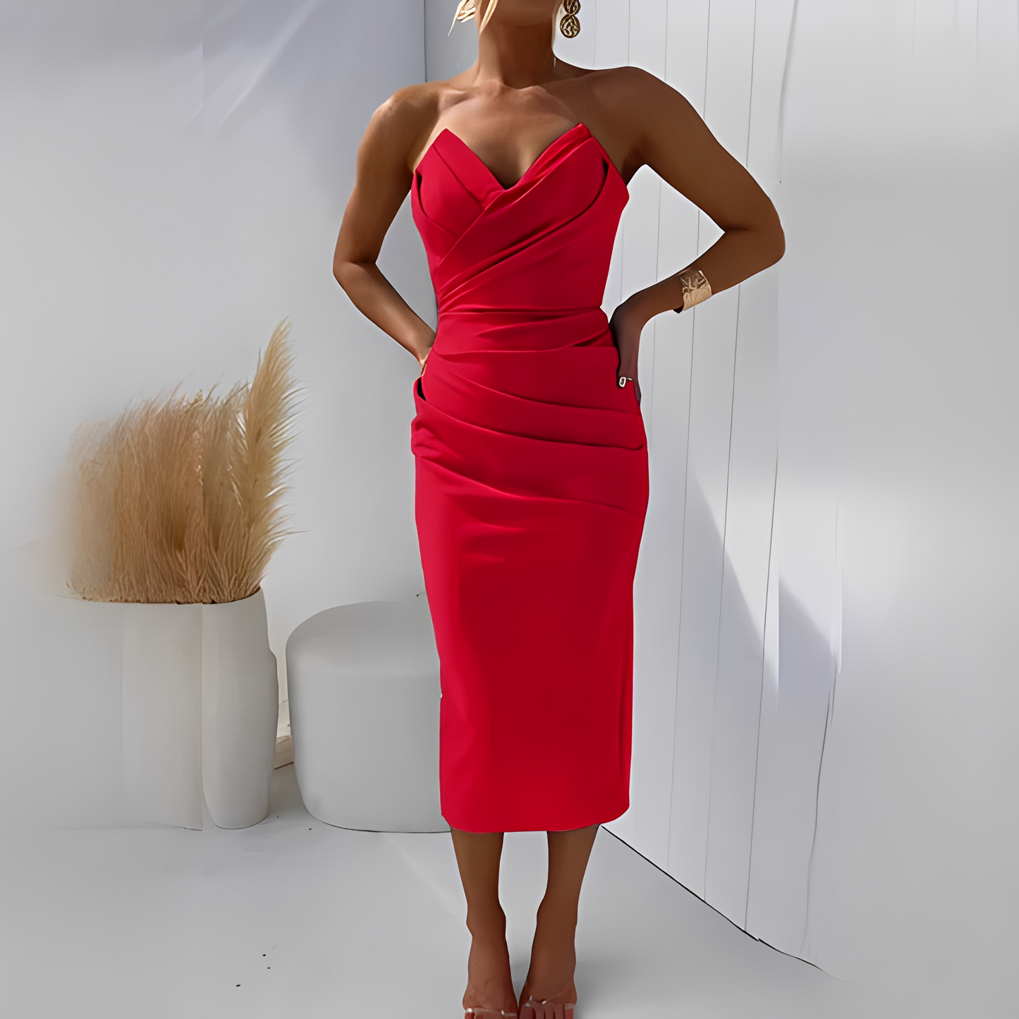 Wanda - Robe élégante sans bretelles pour femmes