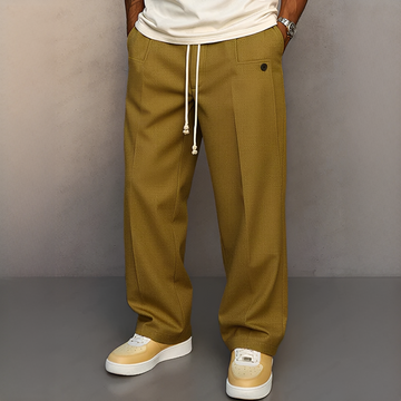 Clent - Pantalon élégant avec cordon de serrage pour homme
