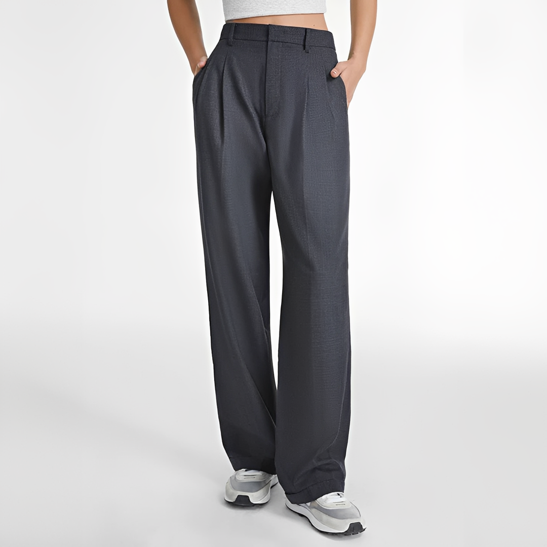 Ailany - Pantalon droit décontracté